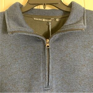Beverly Hills Polo Club Men’s Heathered Blue Zip-Up Sweater